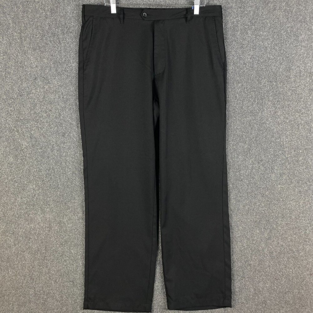 TourMax Golf Pants Men's 38/32 100% Polyester Black Chino Adults